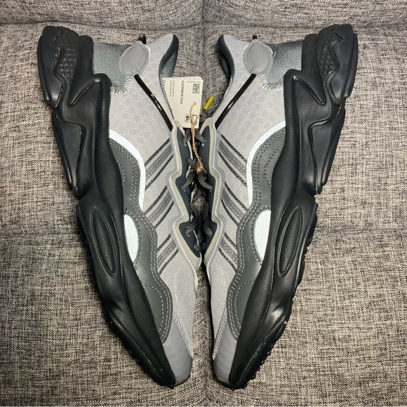 Adidas Ozweego Triple Grey Sneakers Men’s 9 Neon Solar Yellow Accent Chunky Dad main image 13